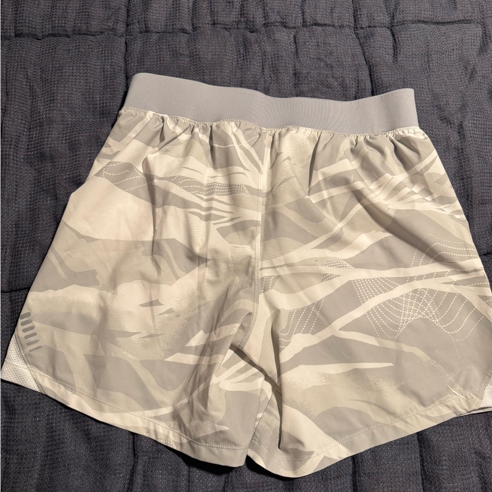 Under Armour Gray and White Athletic Shorts